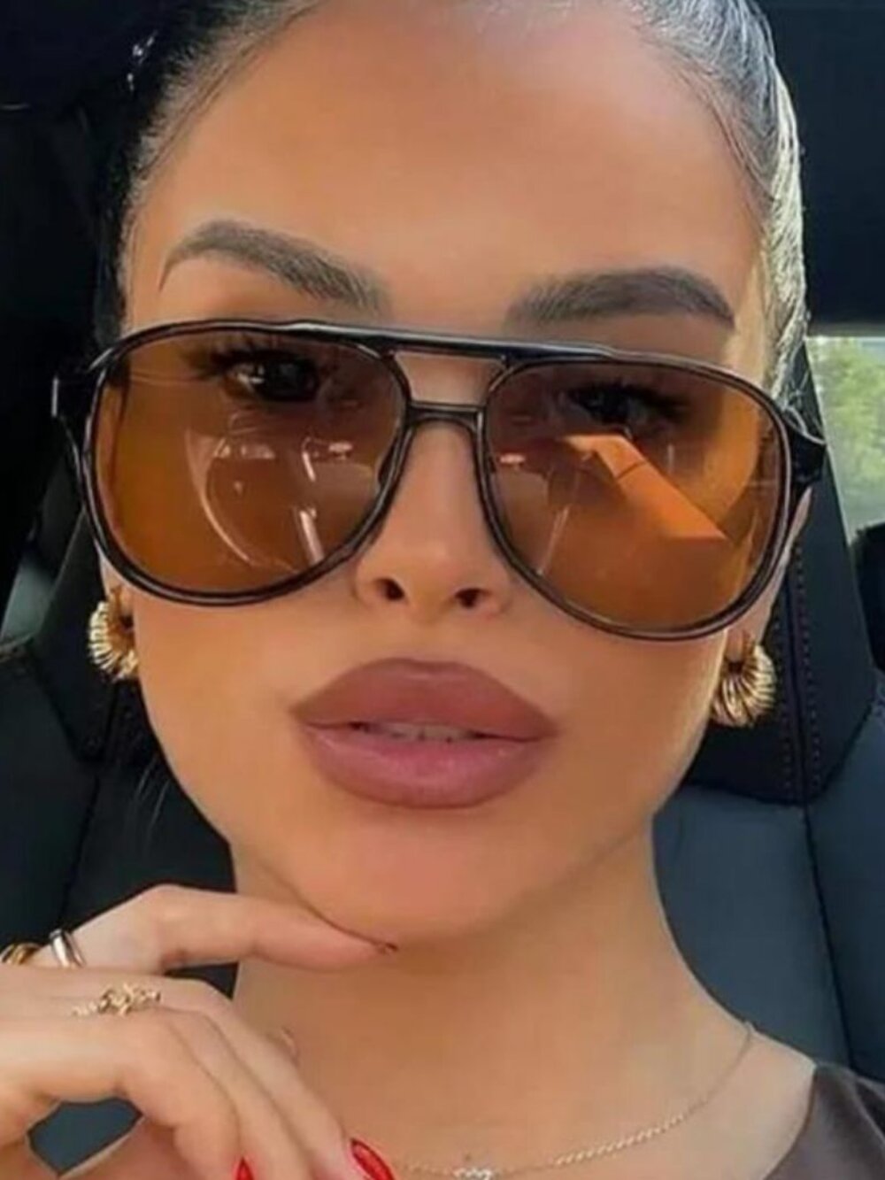 Retro Square Black Sunglasses